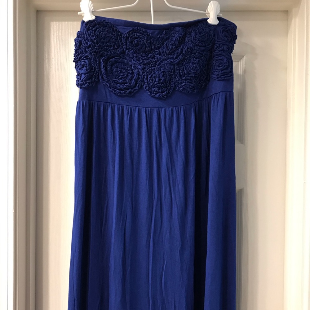 Blue maxi dress